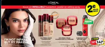 Kruidvat setting spray Infaillible aanbieding