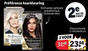 Kruidvat Préférence haarkleuring aanbieding