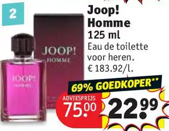 Kruidvat Joop! Homme aanbieding