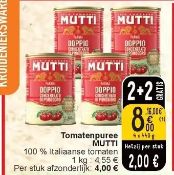 Cora Tomatenpuree MUTTI aanbieding