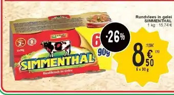 Cora Rundvlees in gelei SIMMENTHAL aanbieding