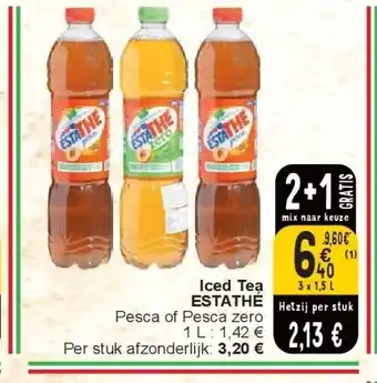 Cora Iced Tea ESTATHÉ aanbieding