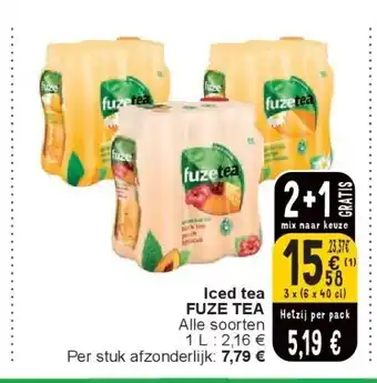 Cora Iced tea FUZE TEA aanbieding