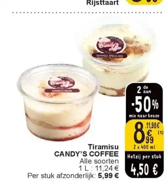 Cora Tiramisu CANDY’S COFFEE aanbieding
