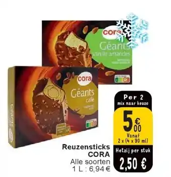 Cora Reuzensticks CORA aanbieding