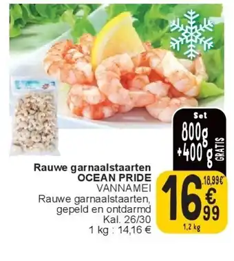 Cora Rauwe garnaalstaarten OCEAN PRIDE aanbieding