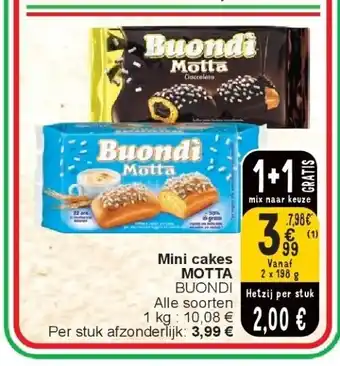 Cora Mini cakes MOTTA aanbieding