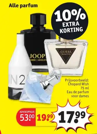 Kruidvat Alle parfum aanbieding