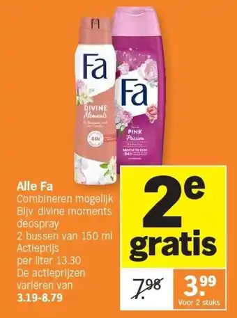 Albert Heijn Alle Fa aanbieding