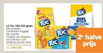 Albert Heijn LU Tuc 100-150 gram aanbieding