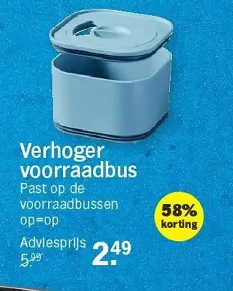 Verhoger voorraadbus