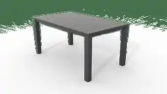 Brico Table de jardin Allibert Julie graphite 147x90 cm aanbieding
