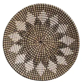 Leen Bakker Wandbord Camo - zwart zeegras - Ø40 cm aanbieding