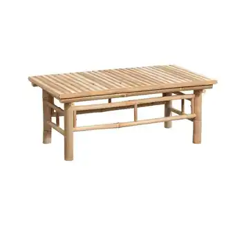 Leen Bakker Loungetafel Tarifa bamboe - naturelkleur - 90x50x35 cm aanbieding