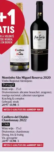 Delhaize Montinho São Miguel Reserva 2020 aanbieding