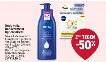 Body milk, handcrème of lippenbalsem