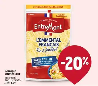 Delhaize Geraspte emmentaler aanbieding