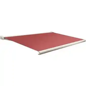 Brico Tente solaire électrique Domasol ’Factor 20-C’ rouge 550 x 250 cm aanbieding