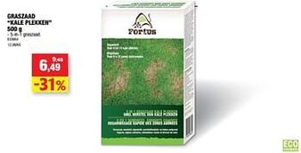 Hubo Graszaad kale plekken aanbieding