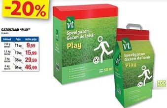 Hubo Gazonzaad play aanbieding