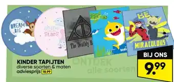 Big Bazar KINDER TAPIJTEN aanbieding
