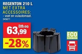 Hubo Regenton aanbieding