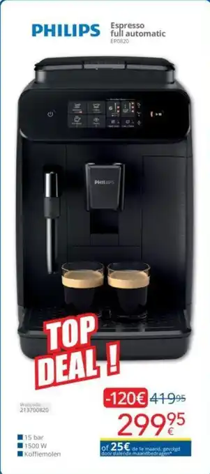 Eldi PHILIPS Espresso full automatic aanbieding