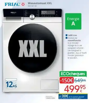 Eldi FRIAC Wasautomaat XXL aanbieding