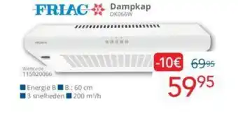 Eldi FRIAC Dampkap DK066W aanbieding