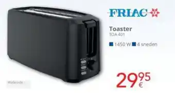 Eldi FRIAC Toaster TOA 401 aanbieding