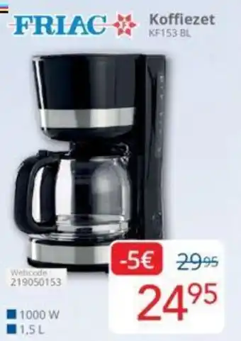 Eldi FRIAC Koffiezet KF153 BL aanbieding