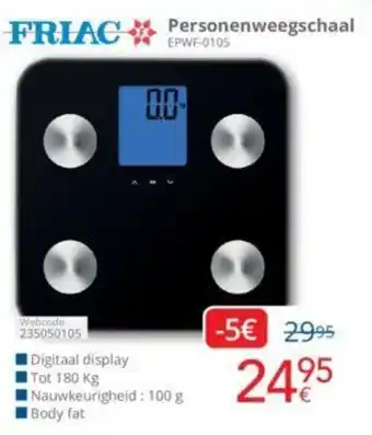 FRIAC Personenweegschaal