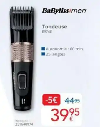 Eldi BaByliss men Tondeuse E974E aanbieding