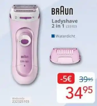 Eldi BRAUN Ladyshave 2 in 1 LS5103 aanbieding