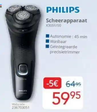 Eldi PHILIPS Scheerapparaat aanbieding