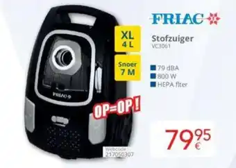Eldi FRIAC Stofzuiger aanbieding