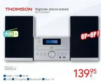 Eldi THOMSON Digitale micro-keten MIC122DABBT aanbieding