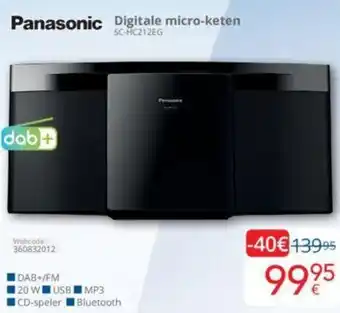 Eldi Panasonic Digitale micro-keten SC-HC212EG aanbieding