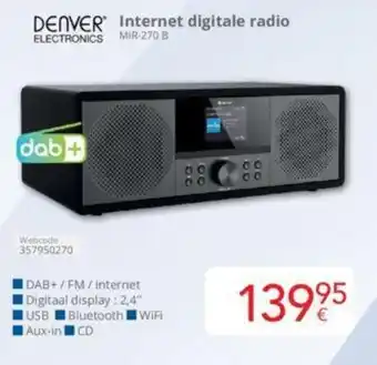 Eldi DENVER ELECTRONICS Internet digitale radio aanbieding