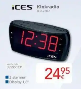 Eldi iCES Klokradio ICR-230-1 aanbieding