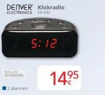 Eldi DENVER ELECTRONICS Klokradio CR-430 aanbieding