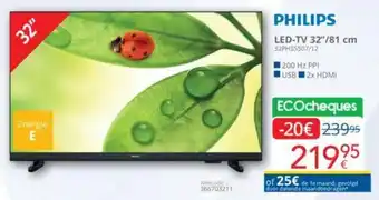 Eldi PHILIPS LED-TV 32"/81 cm 32PHS5507/12 aanbieding