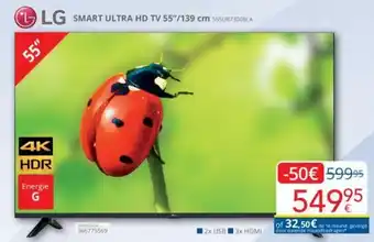 Eldi iLG SMART ULTRA HD TV 55"/139 cm 55SUR73006LA aanbieding