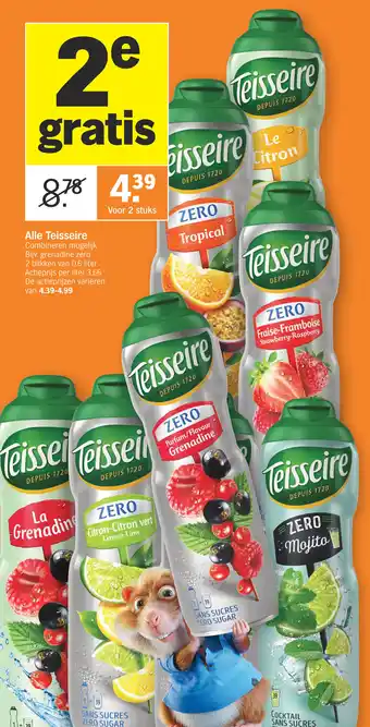 Albert Heijn Alle Teisseire aanbieding