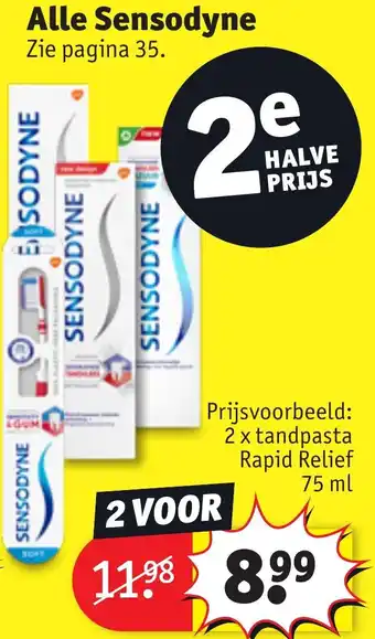 Kruidvat Alle sensodyne aanbieding
