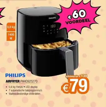 Expert Philips AIRFRYER PHHD925270 aanbieding