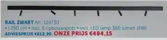 Zelfbouwmarkt RAIL ZWART aanbieding