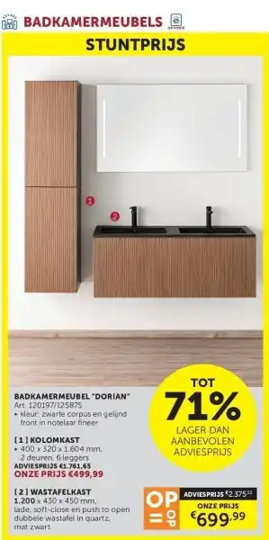 Zelfbouwmarkt BADKAMERMEUBEL DORIAN aanbieding
