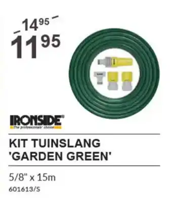 HandyHome IRONSIDE KIT TUINSLANG GARDEN GREEN aanbieding