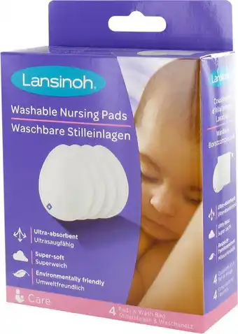 Bol.com Lansinoh Borstcompressen Wasbaar (4 stuks) aanbieding